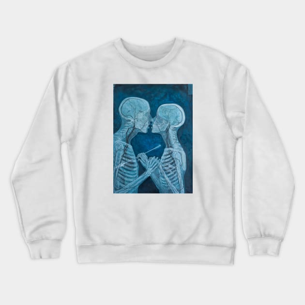 Love Slowly Kills Crewneck Sweatshirt by AdrianBordaArt